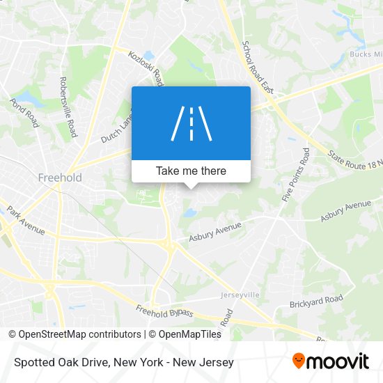 Mapa de Spotted Oak Drive