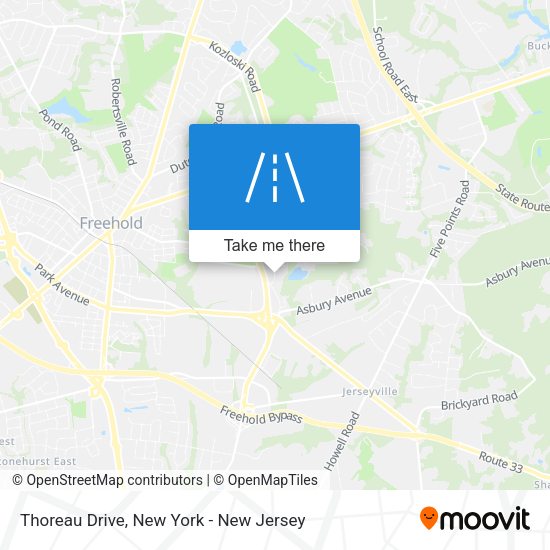 Thoreau Drive map