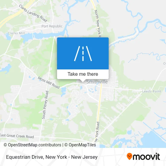 Equestrian Drive map