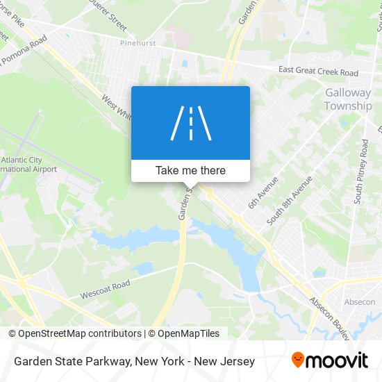 Garden State Parkway map