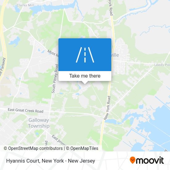 Mapa de Hyannis Court