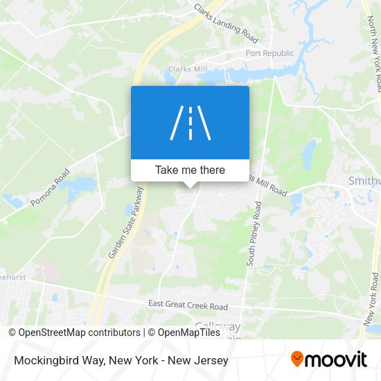 Mockingbird Way map