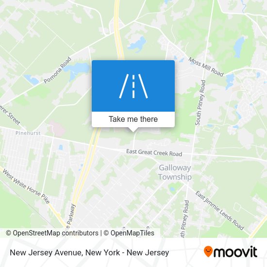 Mapa de New Jersey Avenue