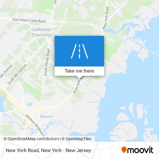 Mapa de New York Road
