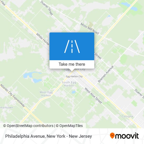 Mapa de Philadelphia Avenue