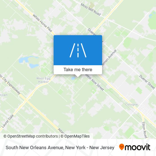 Mapa de South New Orleans Avenue