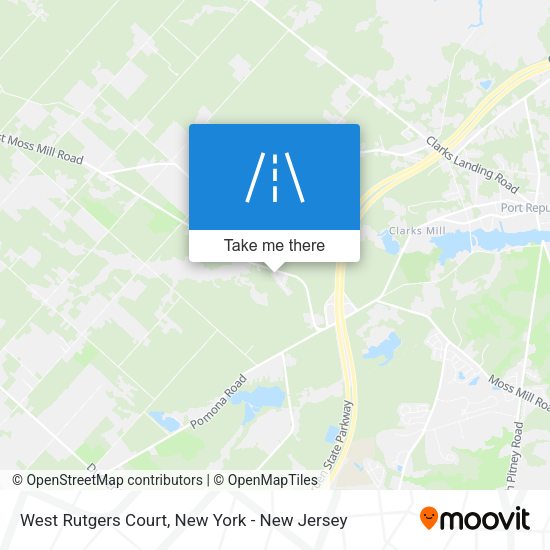 Mapa de West Rutgers Court