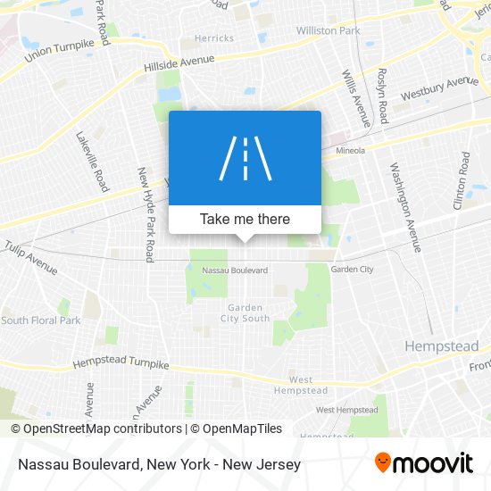 Nassau Boulevard map