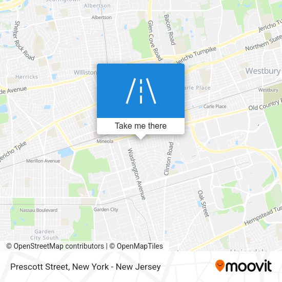 Mapa de Prescott Street