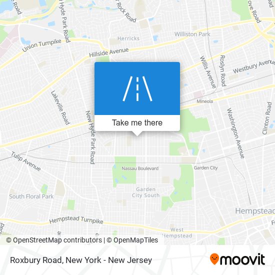 Roxbury Road map