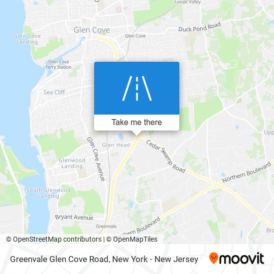 Greenvale Glen Cove Road map