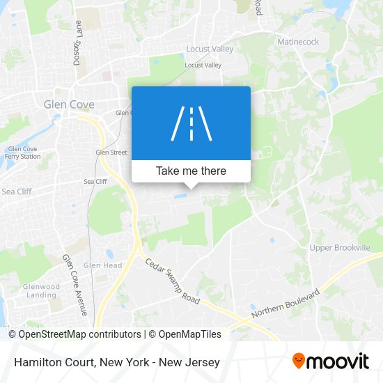 Mapa de Hamilton Court