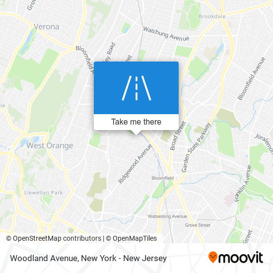 Mapa de Woodland Avenue