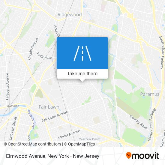 Mapa de Elmwood Avenue