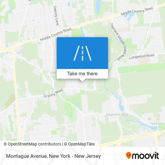 Montague Avenue map