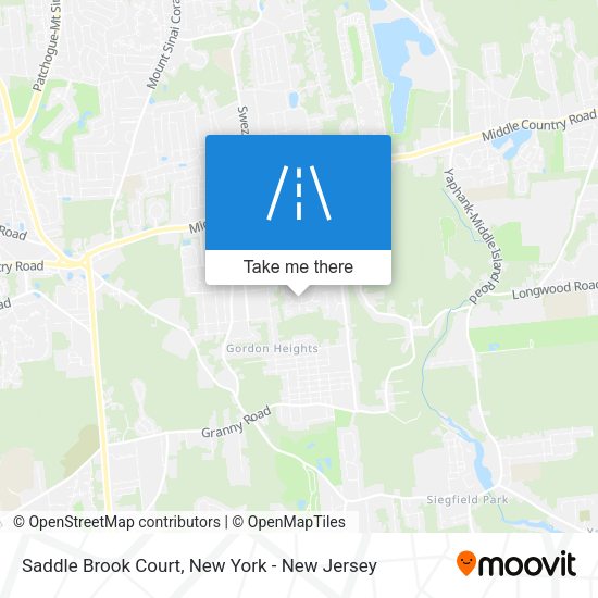 Mapa de Saddle Brook Court