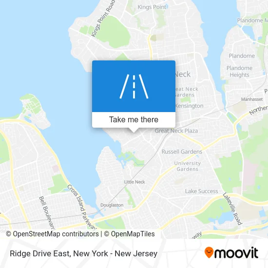 Ridge Drive East map