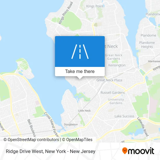 Ridge Drive West map