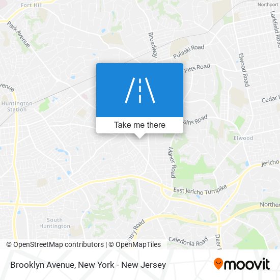 Mapa de Brooklyn Avenue