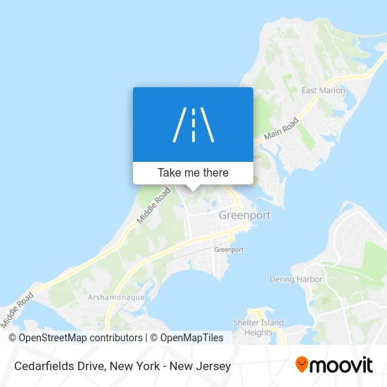 Cedarfields Drive map
