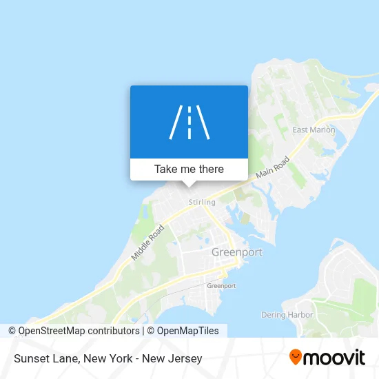 Sunset Lane map