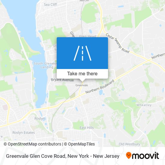 Greenvale Glen Cove Road map