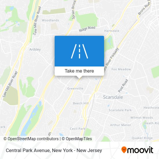 Mapa de Central Park Avenue