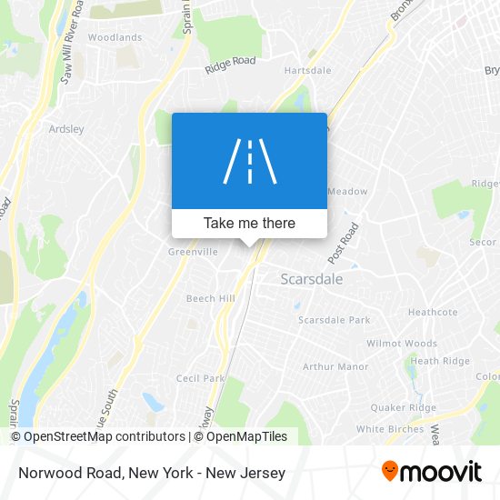 Norwood Road map