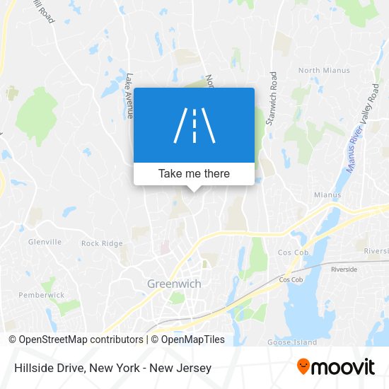 Mapa de Hillside Drive