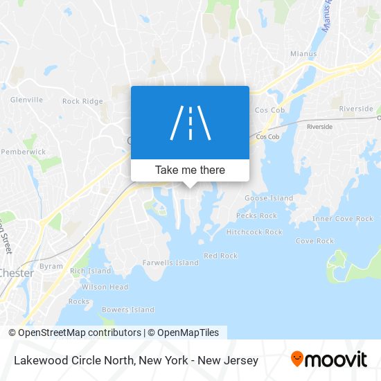 Lakewood Circle North map