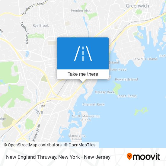 Mapa de New England Thruway