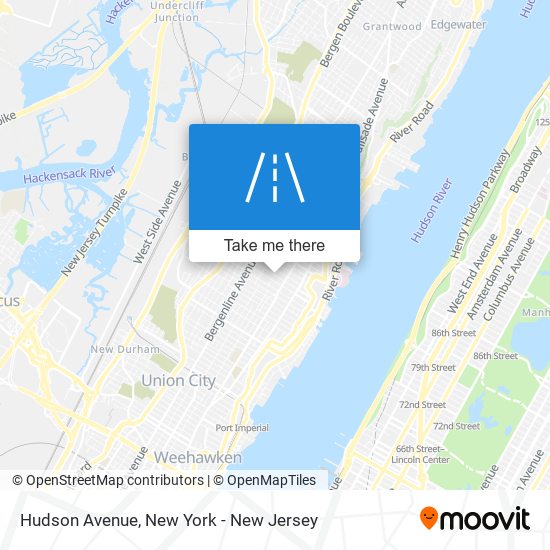 Mapa de Hudson Avenue