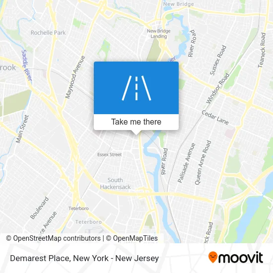 Demarest Place map
