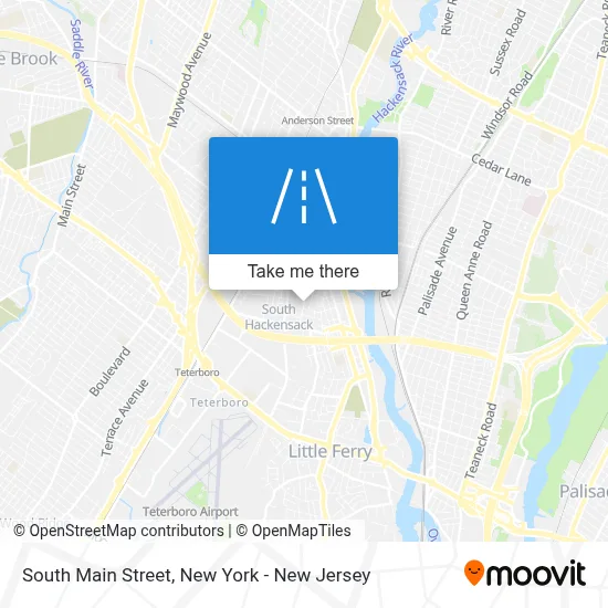 South Main Street map