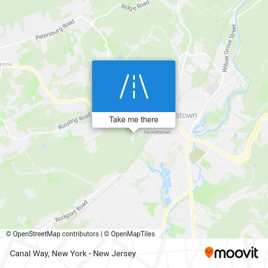 Canal Way map