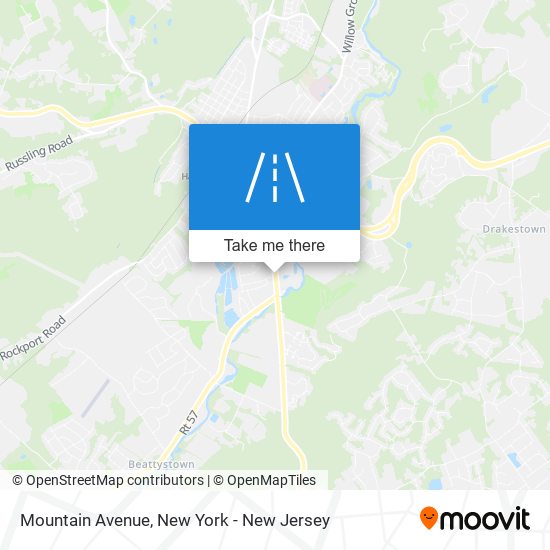 Mountain Avenue map