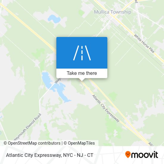 Mapa de Atlantic City Expressway