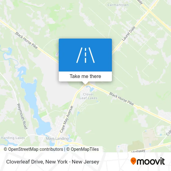 Cloverleaf Drive map