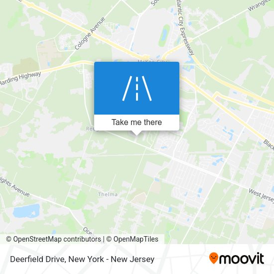 Deerfield Drive map