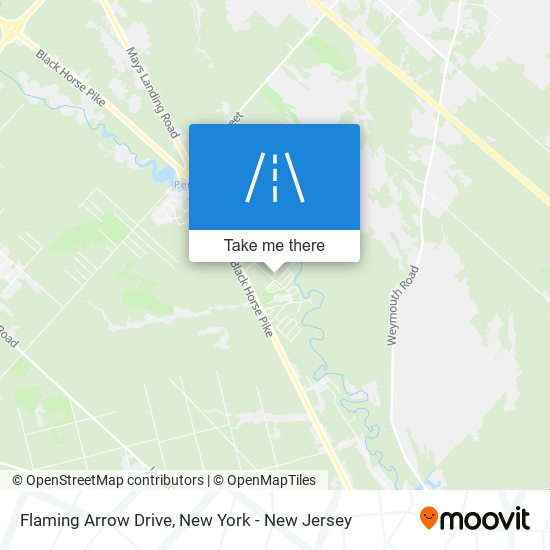 Flaming Arrow Drive map