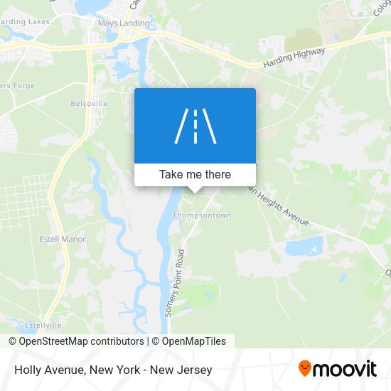 Mapa de Holly Avenue
