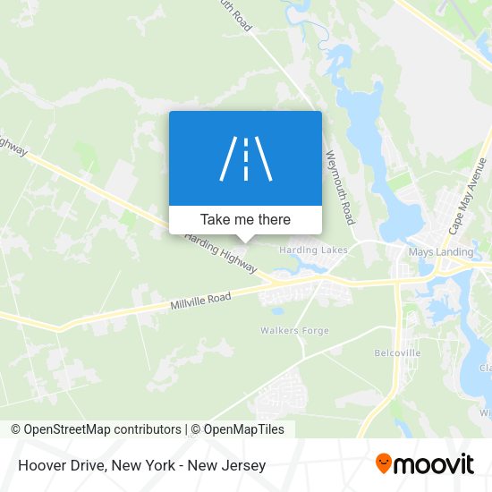 Hoover Drive map