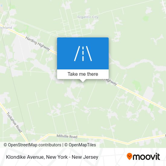 Klondike Avenue map