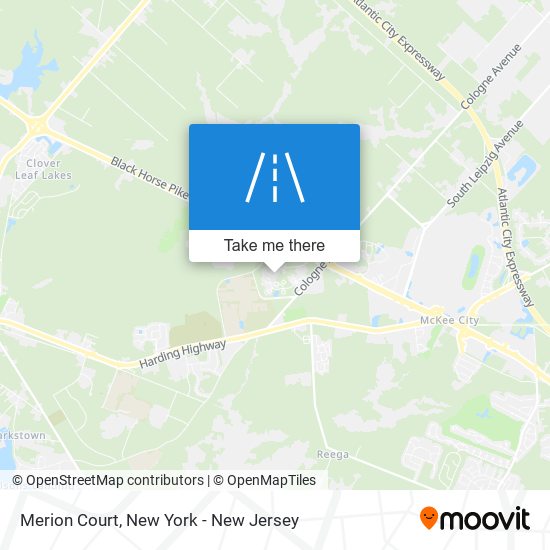 Merion Court map