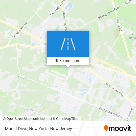 Monet Drive map