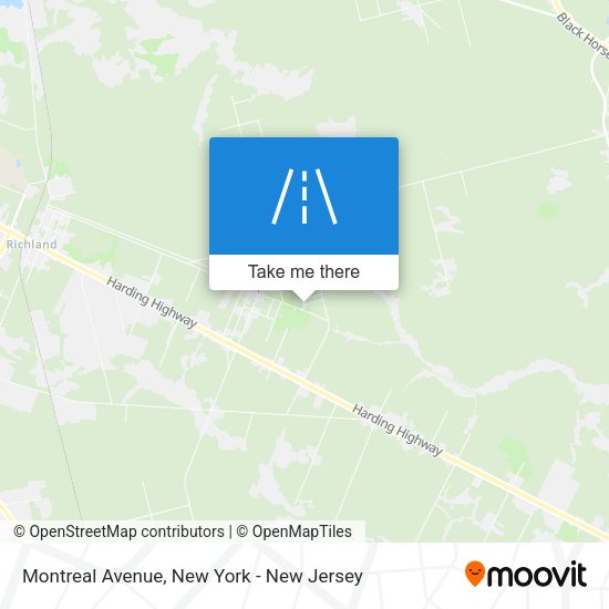 Mapa de Montreal Avenue