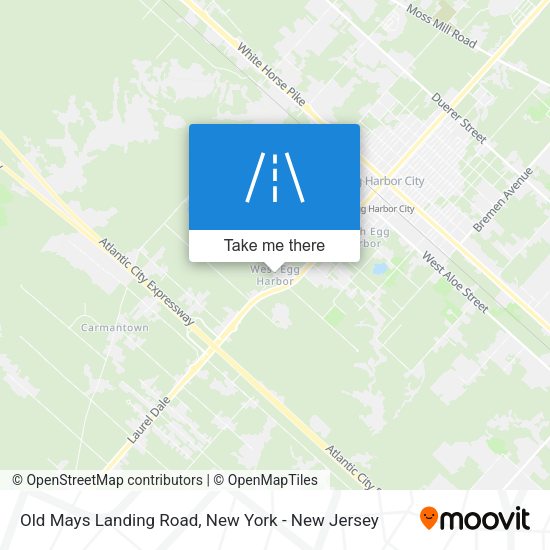 Mapa de Old Mays Landing Road