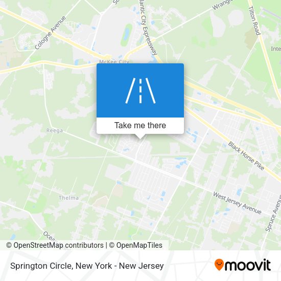 Springton Circle map