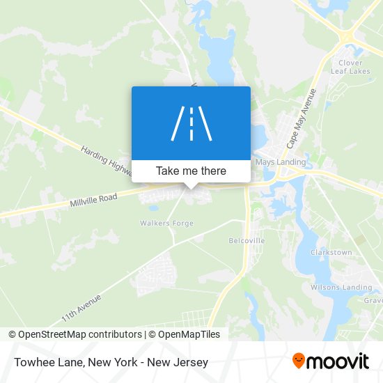 Towhee Lane map