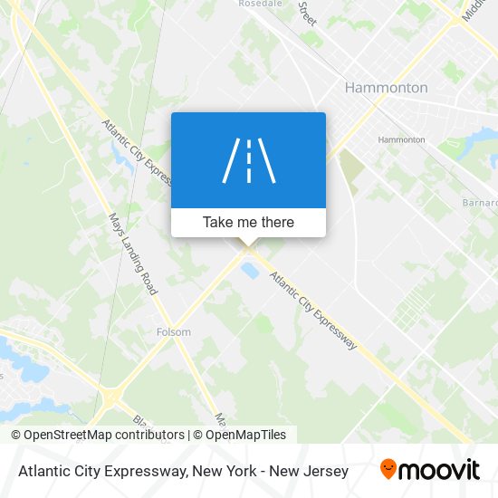 Atlantic City Expressway map